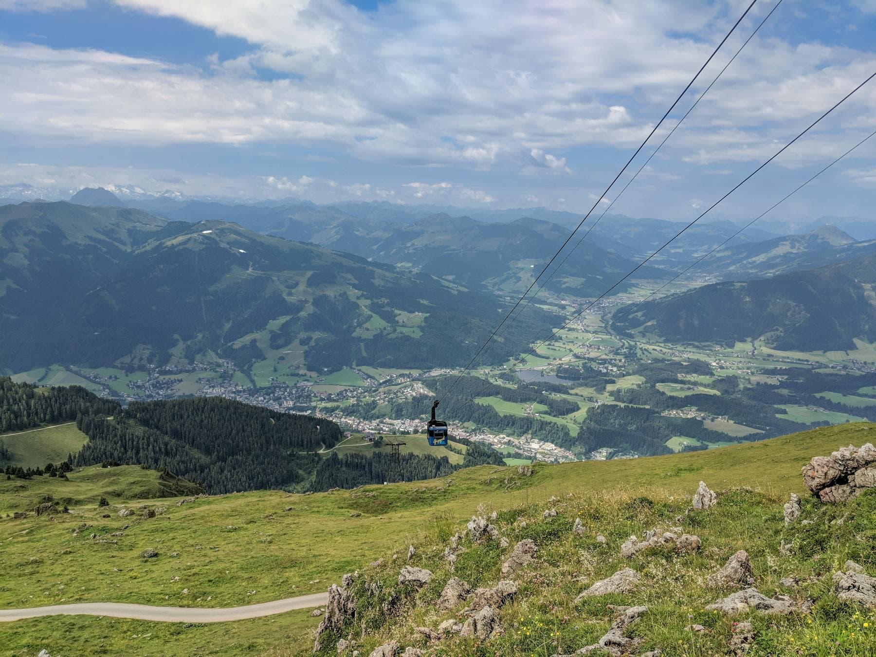 Summer view from Kitzbueheler Horn